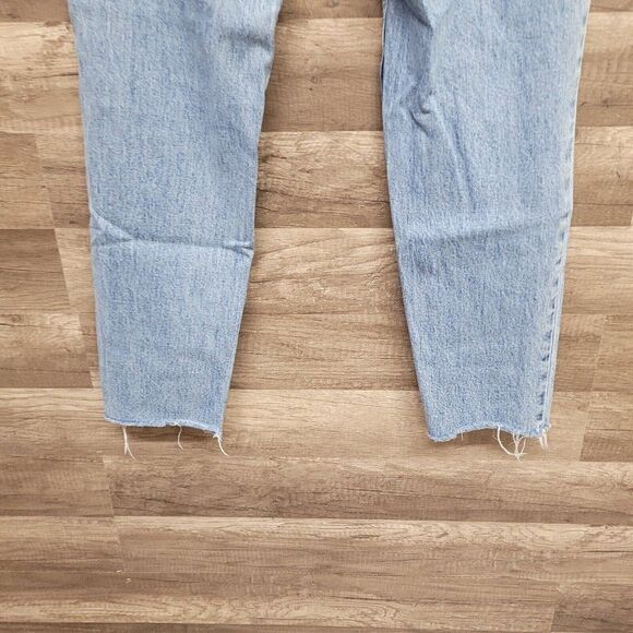 Pacsun Vintage Icon Ripped Busted Knee High Rise Jeans Raw Hem Womens 28‎ - Picture 8 of 13